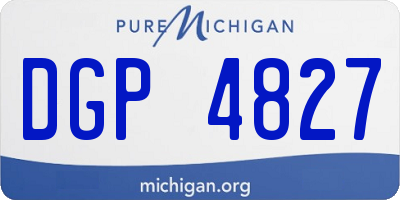 MI license plate DGP4827