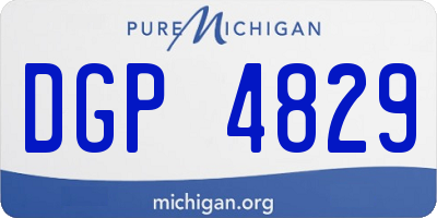 MI license plate DGP4829