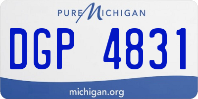 MI license plate DGP4831
