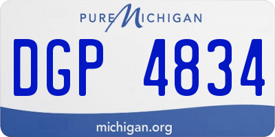 MI license plate DGP4834