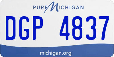 MI license plate DGP4837