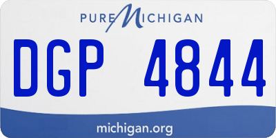 MI license plate DGP4844