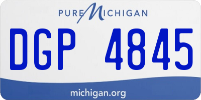 MI license plate DGP4845