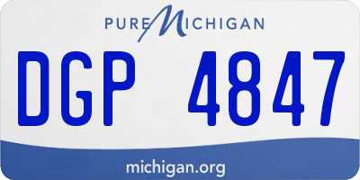 MI license plate DGP4847