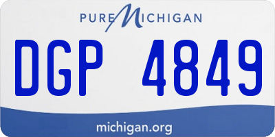 MI license plate DGP4849