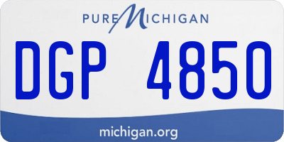 MI license plate DGP4850