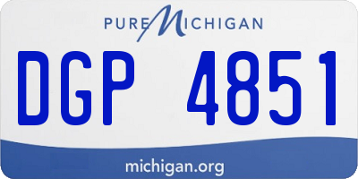 MI license plate DGP4851