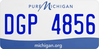 MI license plate DGP4856