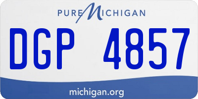 MI license plate DGP4857