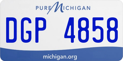 MI license plate DGP4858