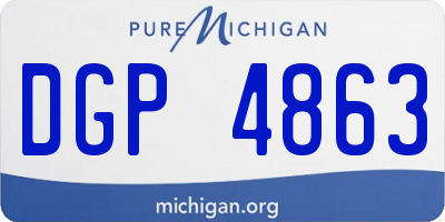 MI license plate DGP4863