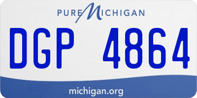 MI license plate DGP4864