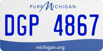MI license plate DGP4867