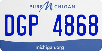 MI license plate DGP4868