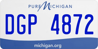 MI license plate DGP4872