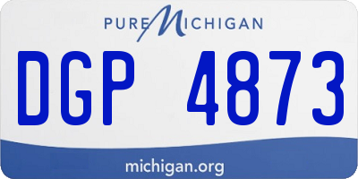 MI license plate DGP4873