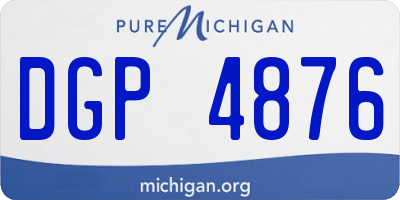 MI license plate DGP4876