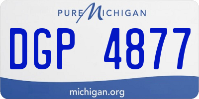 MI license plate DGP4877