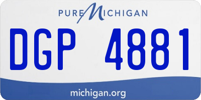 MI license plate DGP4881