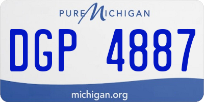 MI license plate DGP4887