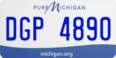MI license plate DGP4890