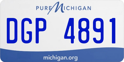 MI license plate DGP4891
