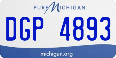 MI license plate DGP4893