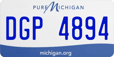 MI license plate DGP4894