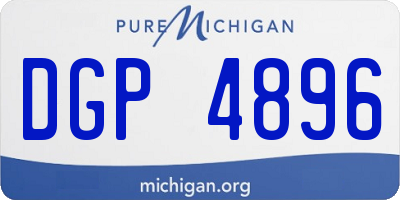 MI license plate DGP4896