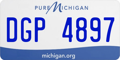 MI license plate DGP4897