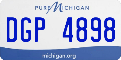MI license plate DGP4898