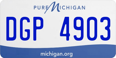 MI license plate DGP4903