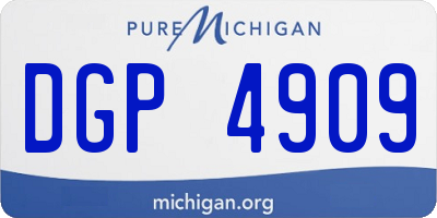 MI license plate DGP4909