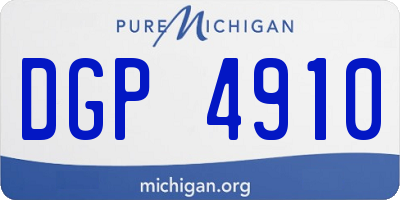 MI license plate DGP4910