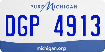 MI license plate DGP4913