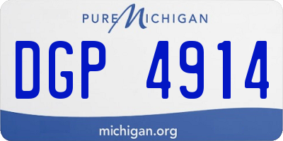 MI license plate DGP4914