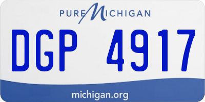 MI license plate DGP4917
