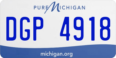 MI license plate DGP4918