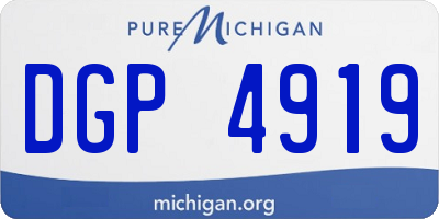 MI license plate DGP4919