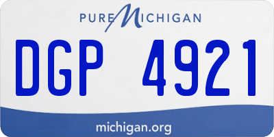 MI license plate DGP4921