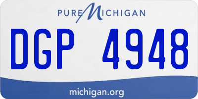 MI license plate DGP4948