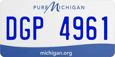 MI license plate DGP4961