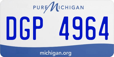 MI license plate DGP4964