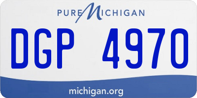 MI license plate DGP4970