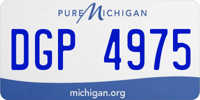 MI license plate DGP4975
