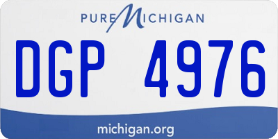 MI license plate DGP4976