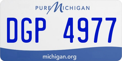 MI license plate DGP4977