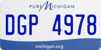 MI license plate DGP4978