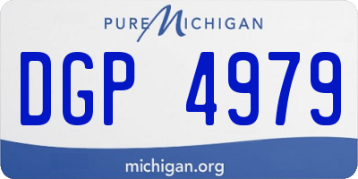 MI license plate DGP4979