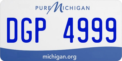 MI license plate DGP4999